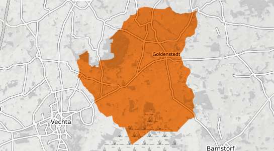 Mietspiegelkarte Goldenstedt Kr. Vechta