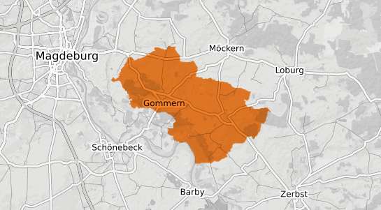 Mietspiegelkarte Gommern