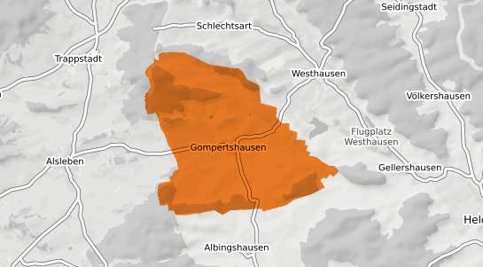 Mietspiegelkarte Gompertshausen