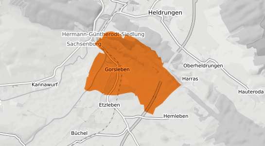 Mietspiegelkarte Gorsleben b. Artern