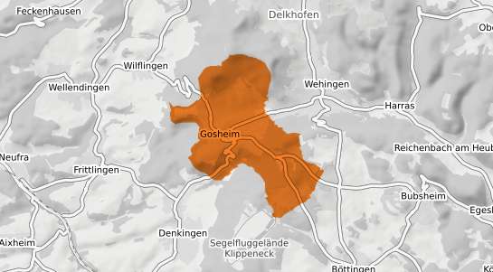 Mietspiegelkarte Gosheim Wuerttemberg