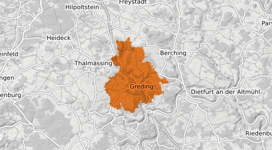 Mietspiegelkarte Greding