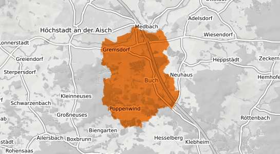 Mietspiegelkarte Gremsdorf