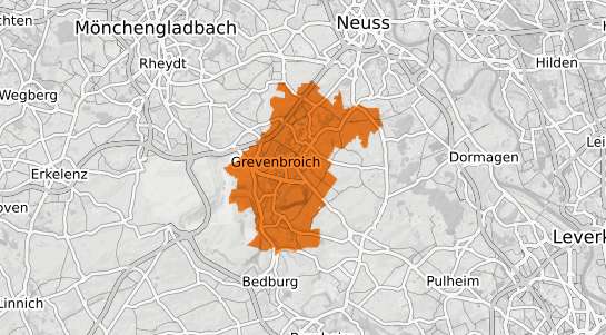 Mietspiegelkarte Grevenbroich