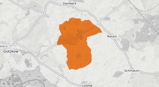 Mietspiegelkarte Gribow