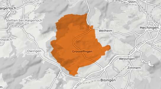 Mietspiegelkarte Grosselfingen b. Hechingen