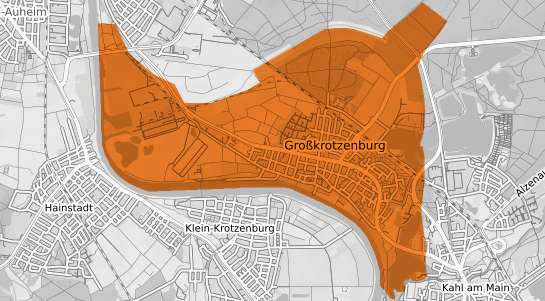 Mietspiegelkarte Grosskrotzenburg