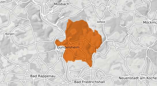 Mietspiegelkarte Gundelsheim Oberfranken