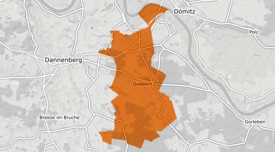 Mietspiegelkarte Gusborn