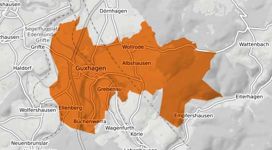 Mietspiegelkarte Guxhagen