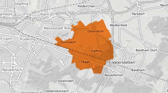 Mietspiegelkarte Haar (bei München) Kr. Muenchen