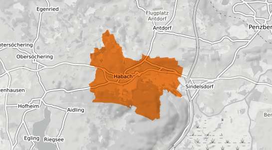 Mietspiegelkarte Habach Oberbayern