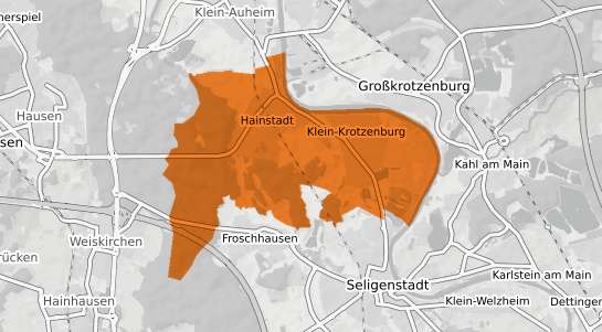 Mietspiegelkarte Hainburg Hessen