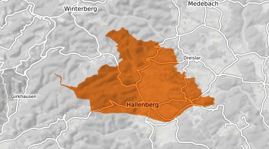 Mietspiegelkarte Hallenberg