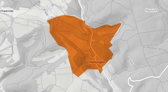Mietspiegelkarte Hallungen