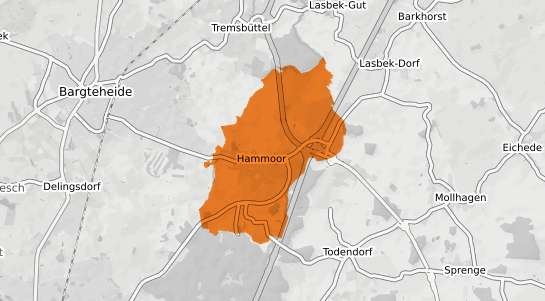 Mietspiegelkarte Hammoor b. Ahrensburg