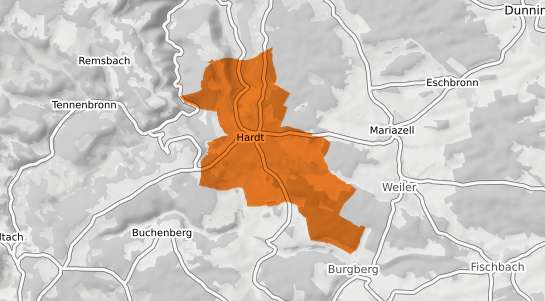 Mietspiegelkarte Hardt Westerwald