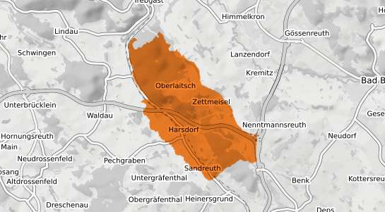 Mietspiegelkarte Harsdorf Oberfranken