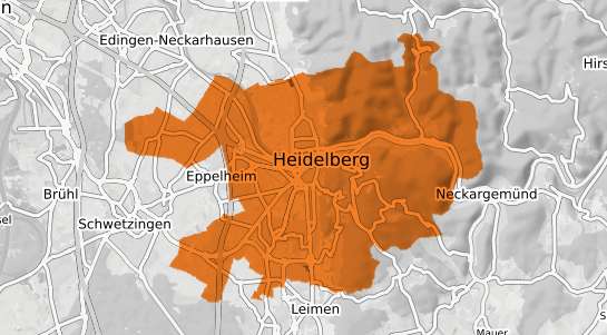 Mietspiegelkarte Heidelberg Neckar