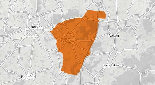 Mietspiegelkarte Heiden Kr. Borken, Westfalen