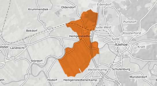 Mietspiegelkarte Heiligenstedten