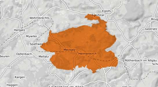 Mietspiegelkarte Heimenkirch