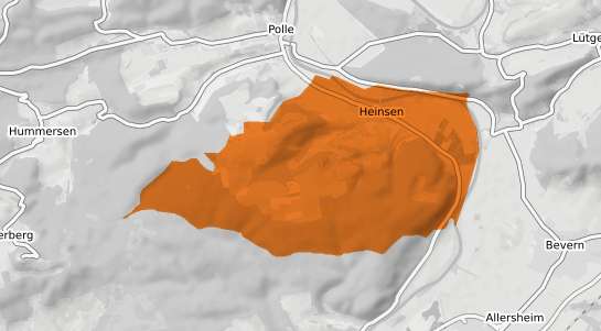 Mietspiegelkarte Heinsen Weser