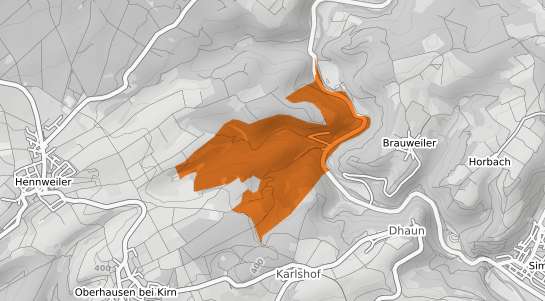 Mietspiegelkarte Heinzenberg b. Kirn, Nahe