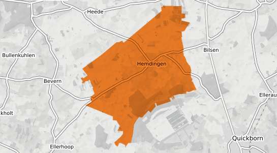 Mietspiegelkarte Hemdingen