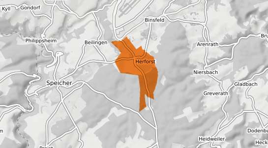 Mietspiegelkarte Herforst