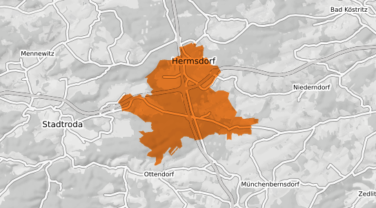 Mietspiegelkarte Hermsdorf Thueringen