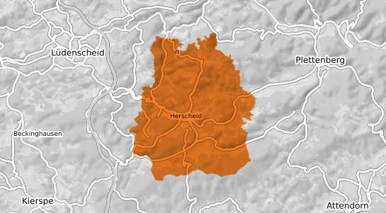 Mietspiegelkarte Herscheid Westfalen