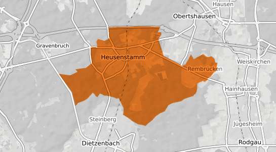Mietspiegelkarte Heusenstamm