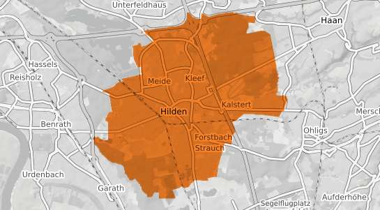 Mietspiegelkarte Hilden