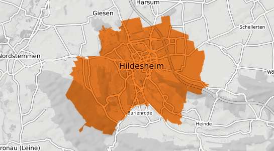 Mietspiegelkarte Hildesheim