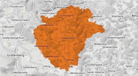 Mietspiegelkarte Hiltpoltstein Oberfranken