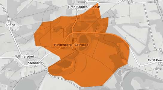 Mietspiegelkarte Hindenberg b. Gadebusch