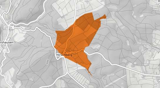 Mietspiegelkarte Hirschberg an der Bergstra&szlig;e Saale