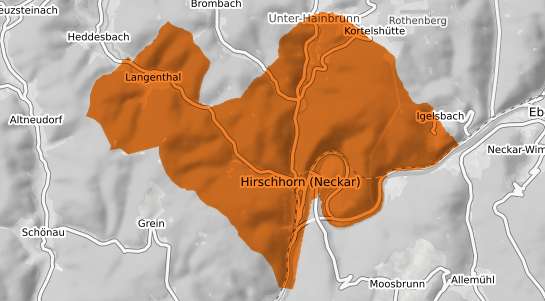 Mietspiegelkarte Hirschhorn Pfalz