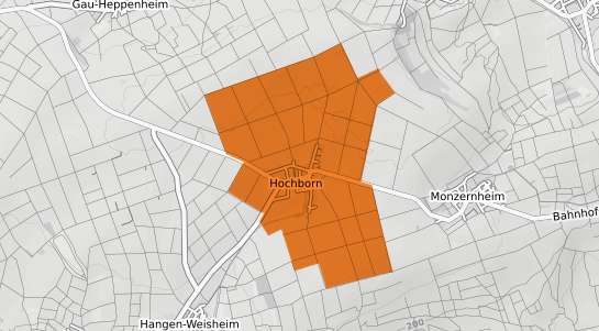 Mietspiegelkarte Hochborn