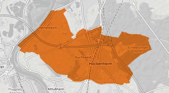 Mietspiegelkarte Hockenheim