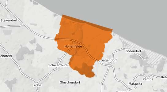Mietspiegelkarte Hohenfelde Kr. Stormarn