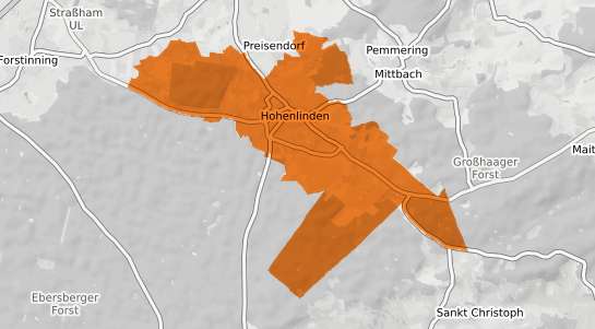 Mietspiegelkarte Hohenlinden