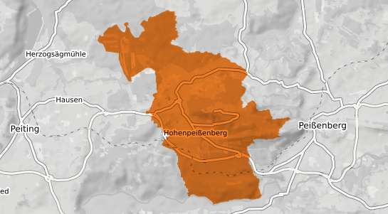 Mietspiegelkarte Hohenpei&szlig;enberg