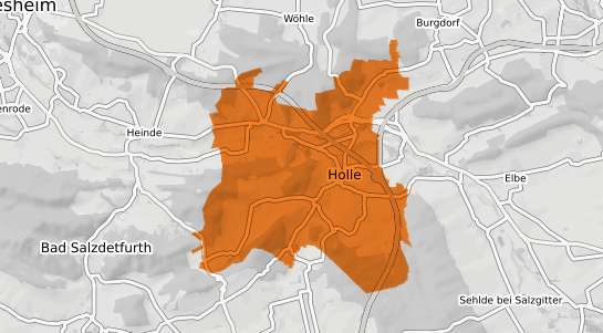 Mietspiegelkarte Holle b. Hildesheim