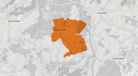 Mietspiegelkarte Hoppenrade b. Guestrow