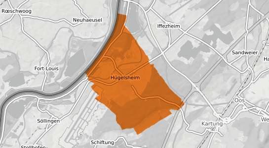 Mietspiegelkarte Huegelsheim