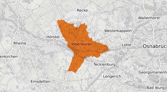 Mietspiegelkarte Ibbenb&uuml;ren