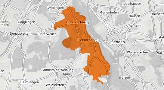 Mietspiegelkarte Illerkirchberg