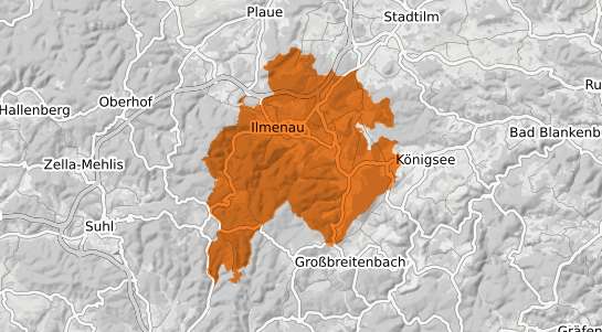 Mietspiegelkarte Ilmenau Thueringen